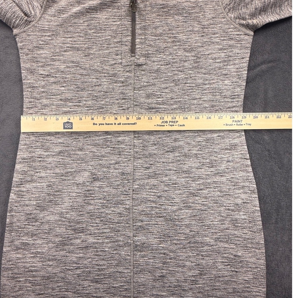Tommy Bahama Marled Flip Side Reversible 1/4 Zip Dress Silver Streak Heather M - Picture 9 of 15